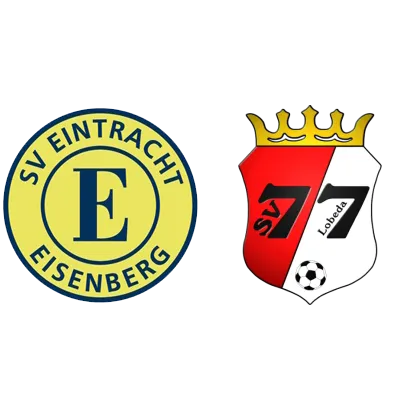 (D) Eintracht Eisenberg <span class="nowrap bold mx-1">10 : 2</span> SV Lobeda 77