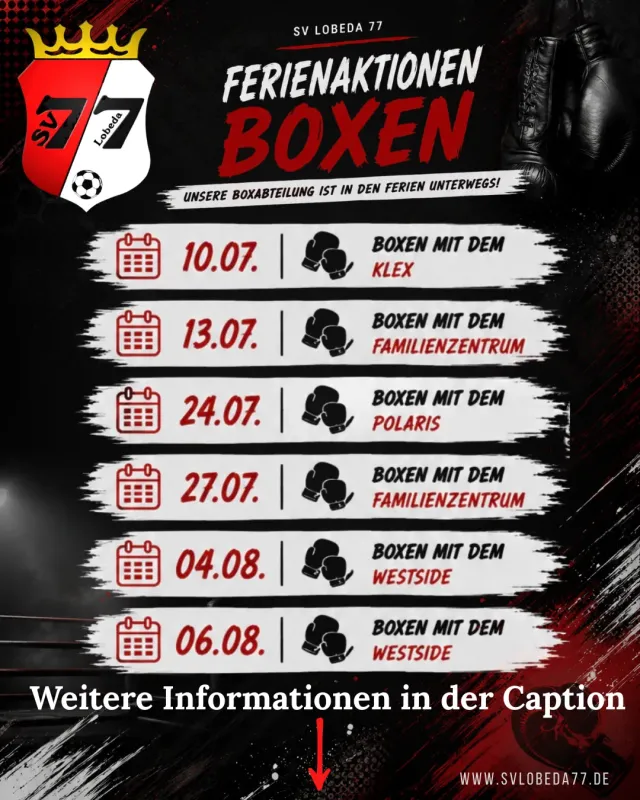 🥊 Ferienaktionen unserer Boxabteilung 🥊