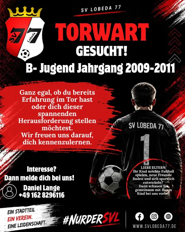 🧤 Torwart gesucht! 🧤