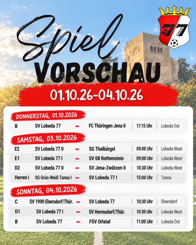 ⚽️Spielvorschau⚽️
