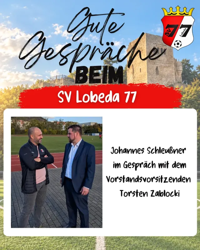 Gute Gespräche beim SV Lobeda 77 – gemeinsam in die Zukunft