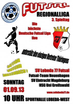 Futsal Kracher am Sonntag 1.9