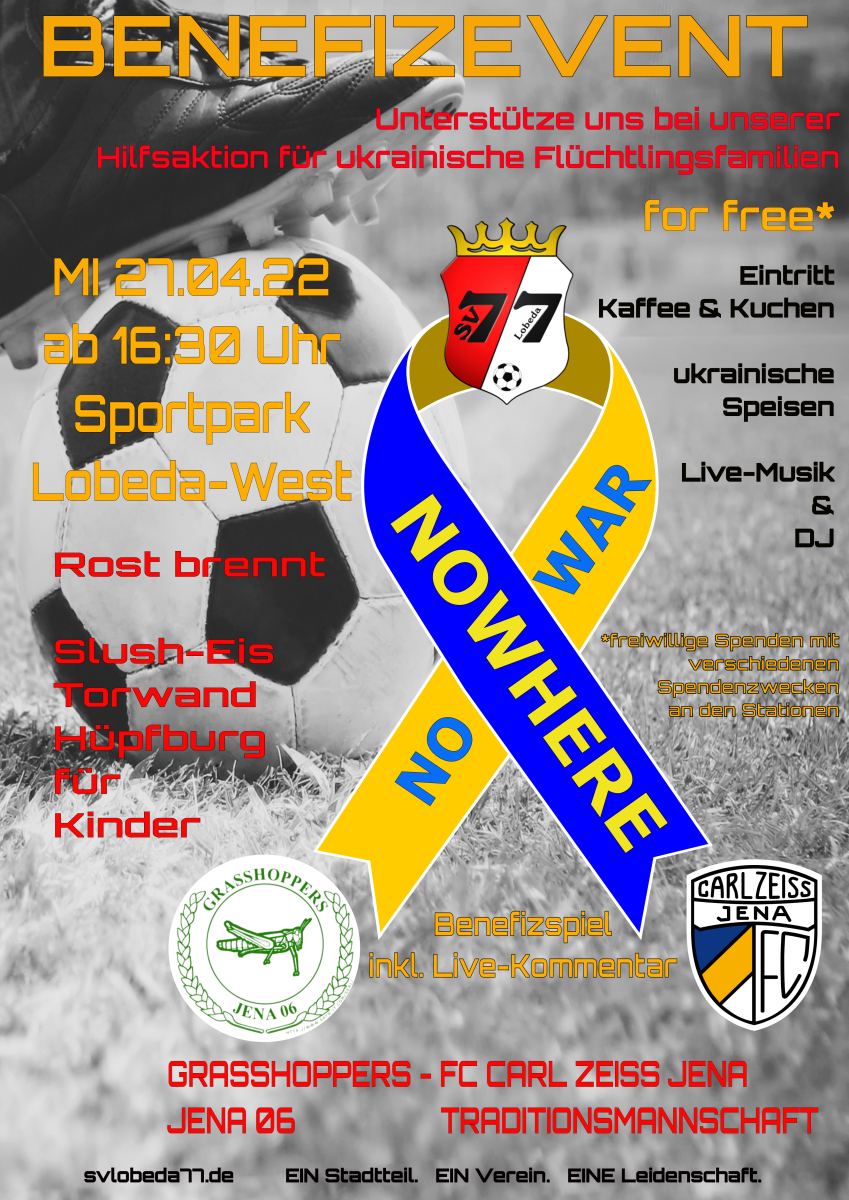 27.04. Benefizevent für ukrainische Flüchtlingsfamilien