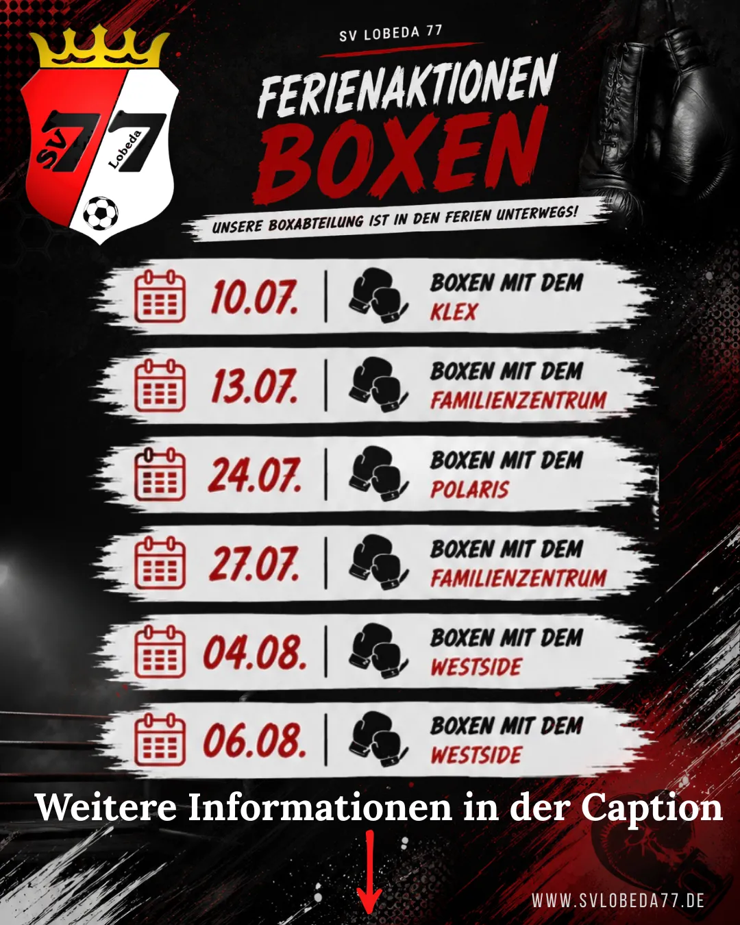 🥊 Ferienaktionen unserer Boxabteilung 🥊