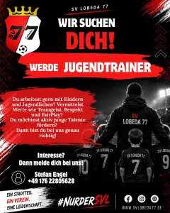 ⚽ Werde Jugendtrainer beim SV Lobeda 77! ⚽️